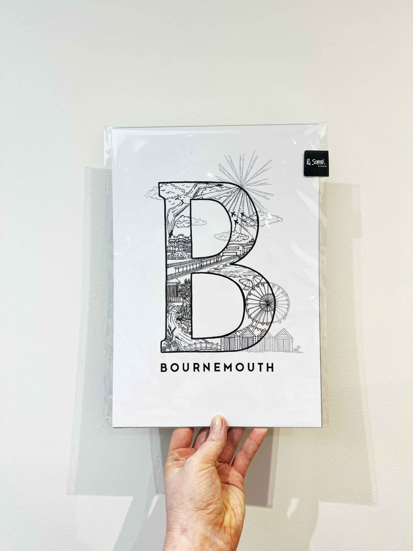 & Some 'B' is for Bournemouth A4 Print